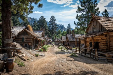 Fototapeta premium California Gold Rush, 1849, Gold rush, Gold mine