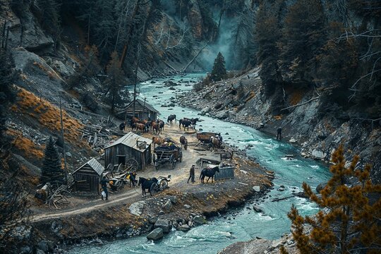 California Gold Rush, 1849, Gold rush, Gold mine