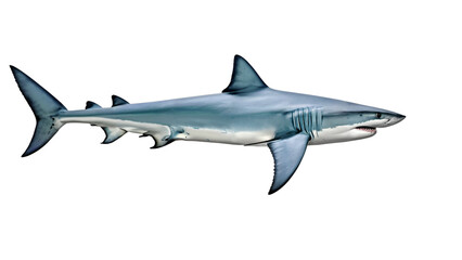 Fototapeta premium great shark isolated on white background , transparent png image