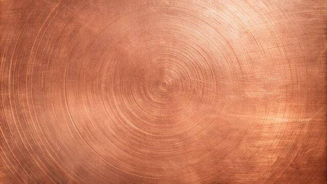 Brushed surface of brass, old plate of copper texture