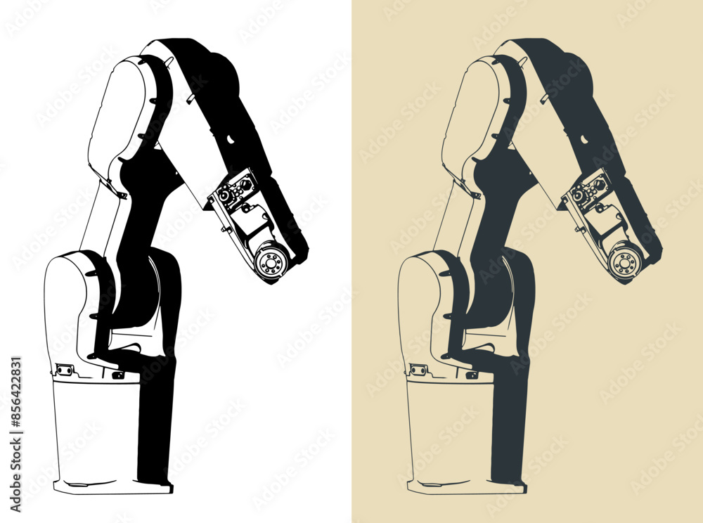 Wall mural Industrial robot