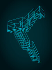 Industrial staircase