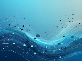 A blue abstract background with dots Shiny blue abstraction