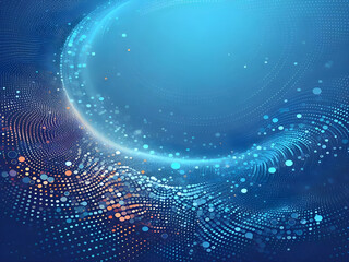 A blue abstract background with dots Shiny blue abstraction