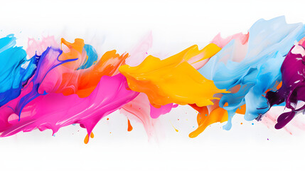 Fototapeta premium colorful paint splash