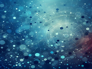 A blue abstract background with dots Shiny blue abstraction