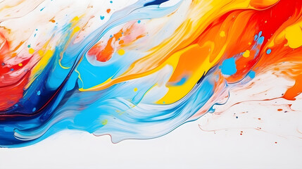 colorful paint splash