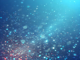 Fototapeta premium A blue abstract background with dots Shiny blue abstraction