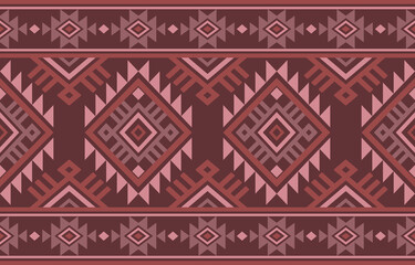 Ancient echoes Aztec geometric seamless patterns southwest Navajo Native American tribal ethnic colorful for textile printing