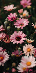 Fototapeta premium Flores brilhantes no campo