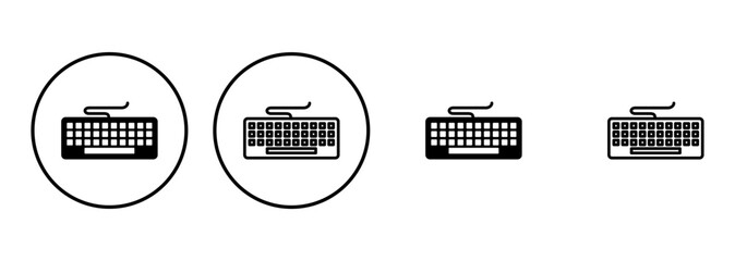 Keyboard icon set. keyboard vector symbol