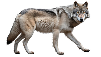 Obraz premium wolf isolated on white background , transparent png image
