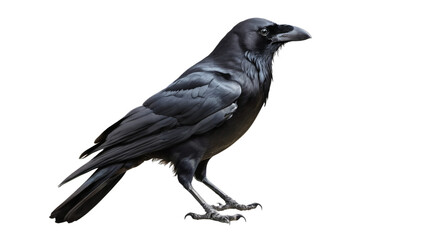 raven isolated on white background , transparent png image