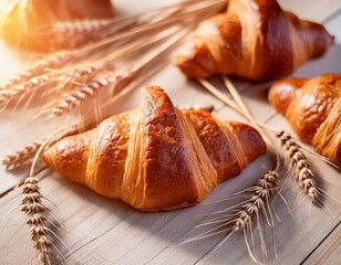 pastry bakery croissan food illustration bread buttery, flaky delicious, breakfast brunch pastry bakery croissan food