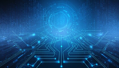 Obraz premium technology web futuristic background illustration digital design, abstract modern, cyber space technology web futuristic background