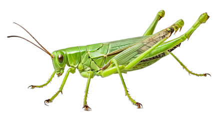 grasshopper isolated on white background , transparent png image