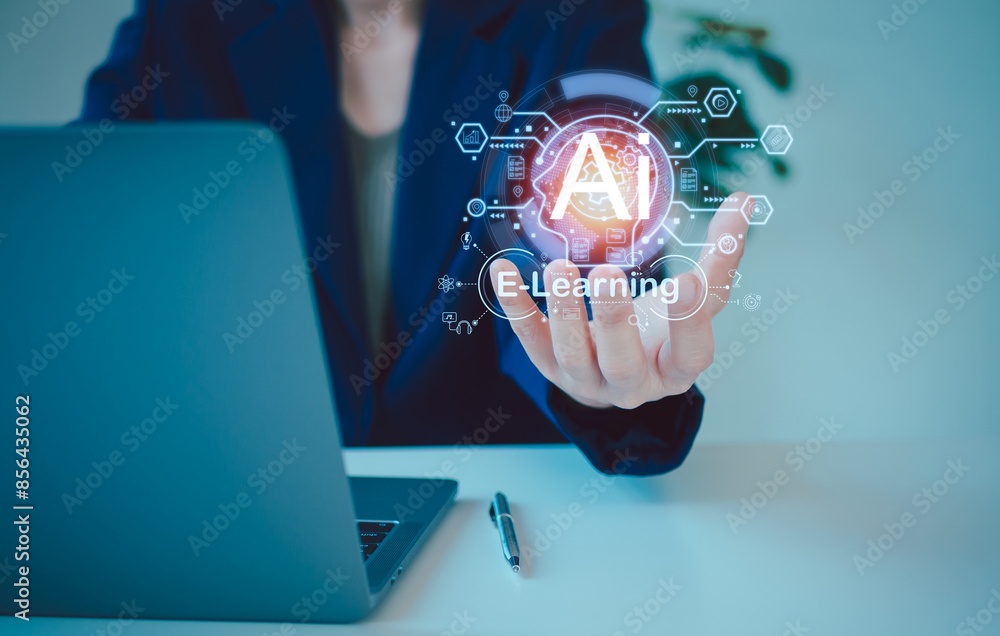 Poster ai, artificial intelligence, technology smart robot ai, artificial intelligence by enter command pro