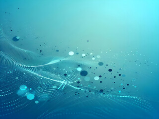 A blue abstract background with dots Shiny blue abstraction