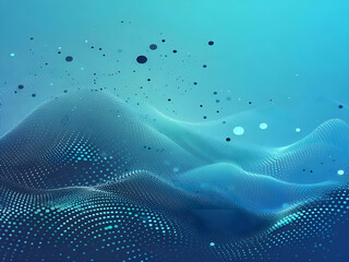 A blue abstract background with dots Shiny blue abstraction