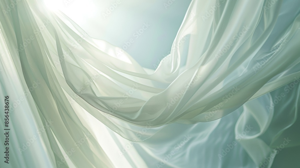 Poster soft delicate white fabric ds from the stage adding an ethereal touch to the atmosphere.