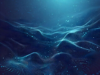 A blue abstract background with dots Shiny blue abstraction