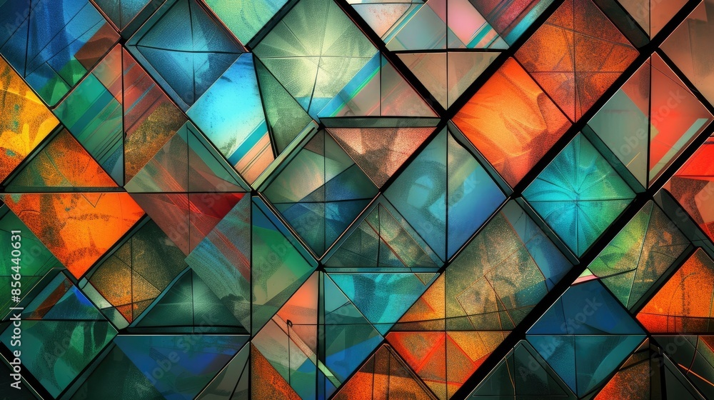 Poster geometric shape pattern creating an abstract backdrop