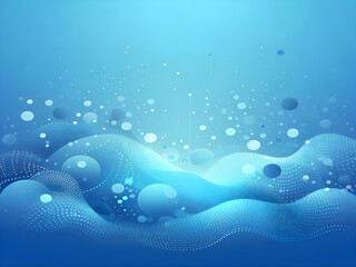 A blue abstract background with dots Shiny blue abstraction