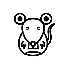 mouse icon or logo design isolated sign symbol vector illustration. A collection of high quality black line style vector icons