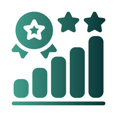 quality assurance flat gradient icon