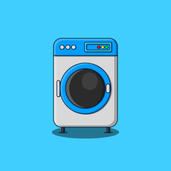 Cute washing machine illustration object cartoon