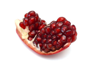 Pomegranate isolated on the white background