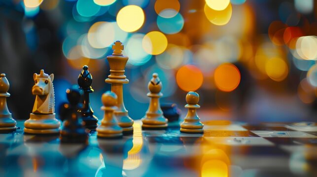 Soft murmurs and whispers can be heard as players try to outsmart their opponents.