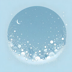 Abstract background with blue and white dots