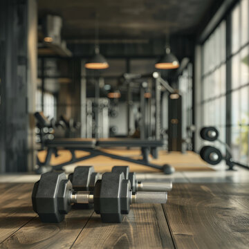 Picture of an empty expensive gym