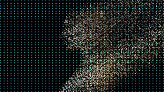 Painel led animado com efeitos especiais de v&iacute;deo 