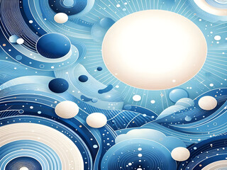 Obraz premium Abstract background with blue and white dots