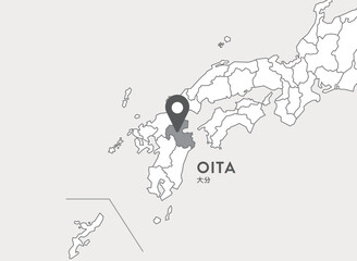 大分県　大分　地図