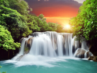 waterfall in the forest