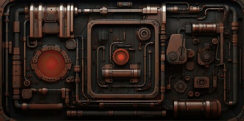 background tech in the form of a train engine