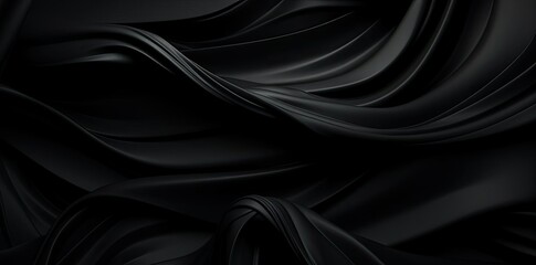 black image background with a lot of black fabric