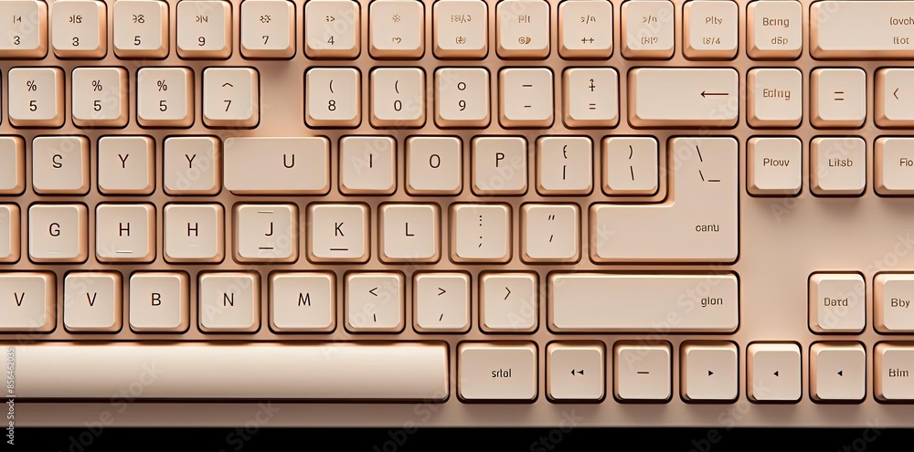 Poster keyboard background with white keys on a laptop computer