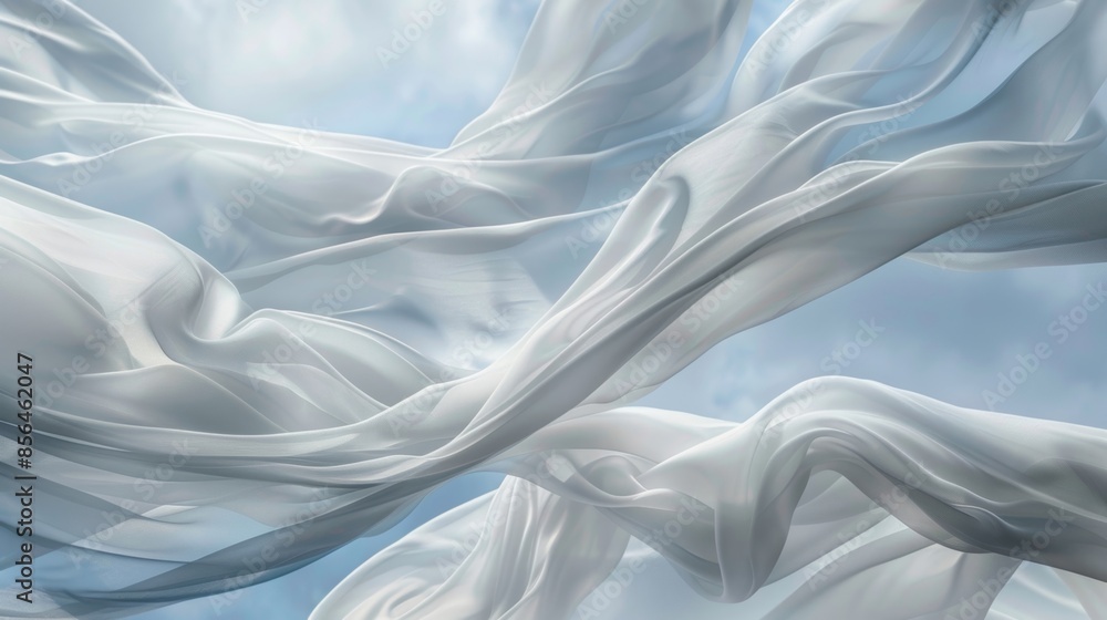 Poster the fabric sways gently in the wind creating a mesmerizing display of movement.