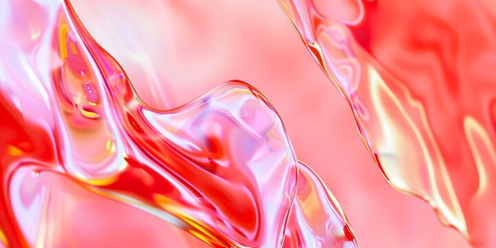wallpaper red and black ish macro minimalist holographic background, smooth forms, shapeless, glass, banner, 2:1, landing page