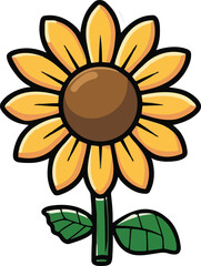 Sunflower Hand Drawn Illustration