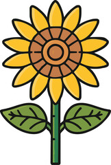 Sunflower Hand Drawn Illustration