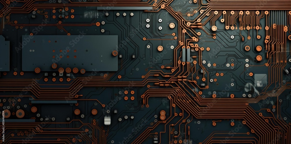 Poster technology backgrounds for the desktop a computer screen displays a collection of electronic devices