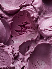 Lush fig gelato, a closeup image of lush fig gelato, its deep purple color and creamy texture popping against a white backdrop
