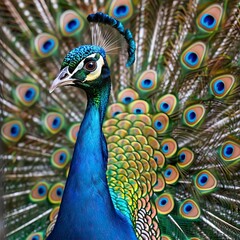 Fototapeta premium proud peacock, pavo real