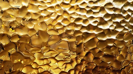 Design with a textured gold metal surface