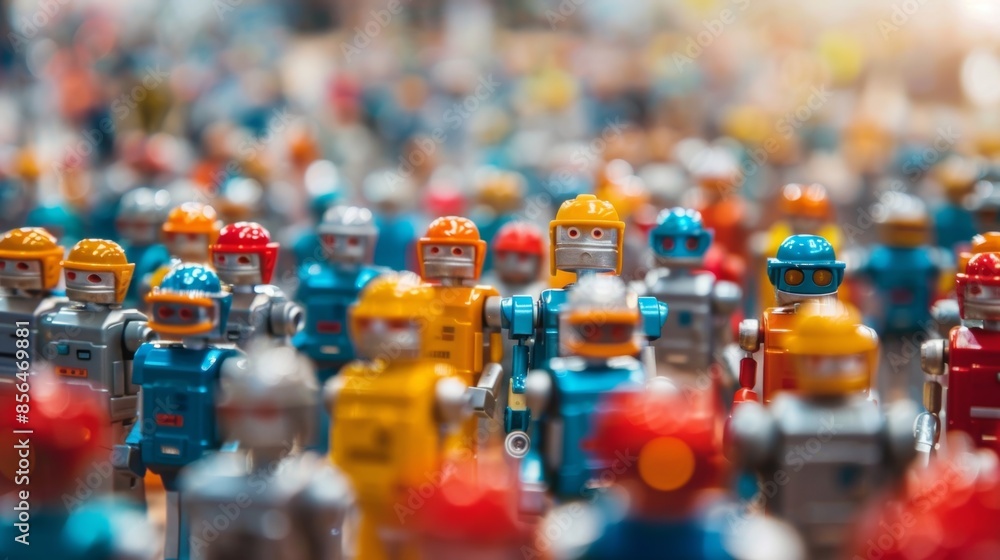 Aufkleber the crowds cheers are merely a distant background noise as the robots take center stage in the defoc